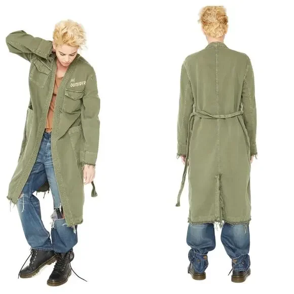 Free People x Sandrine Rose - NWT Army Long Jacket - Picture 1 of 16
